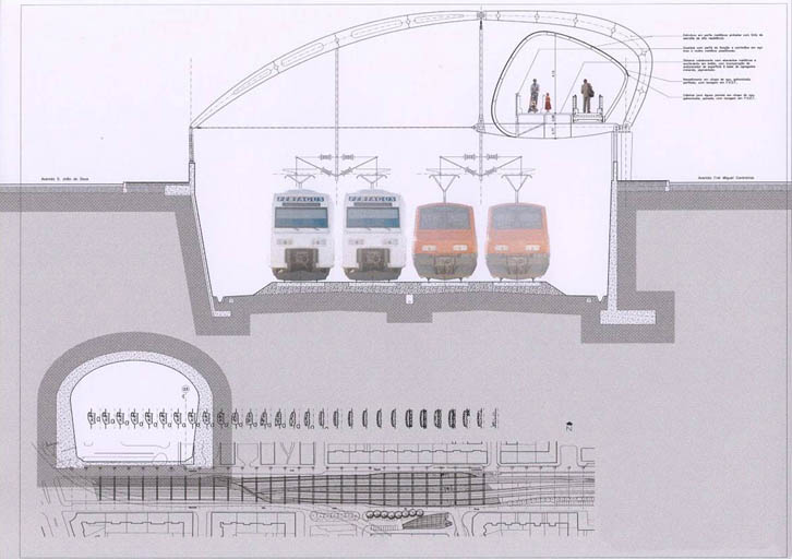 Roma/Areeiro Station - Antonio Barreiros Ferreira | Tetractys Arquitectos - Designs | Selected