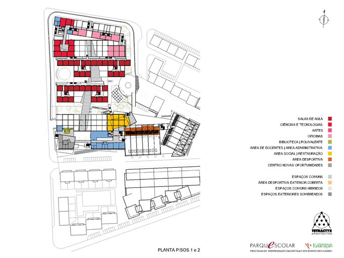 Vialonga 2/3B-Highschool I - Antonio Barreiros Ferreira | Tetractys Arquitectos - Designs | Urban Design