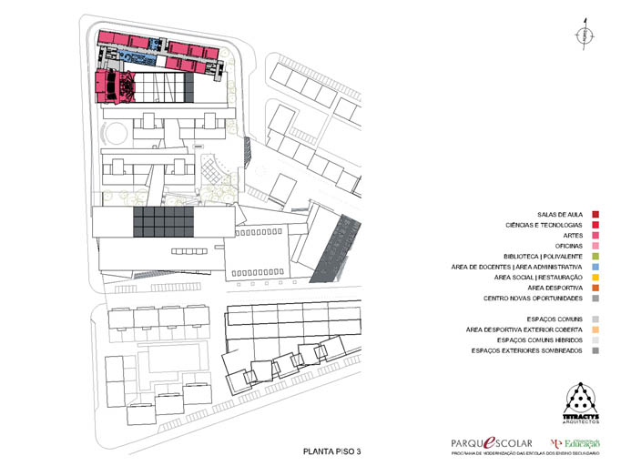 Vialonga 2/3B-Highschool I - Antonio Barreiros Ferreira | Tetractys Arquitectos - Designs | Urban Design