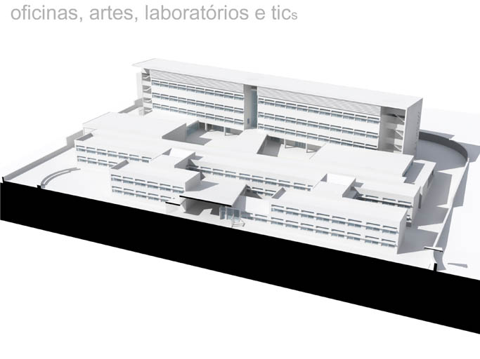 Vialonga 2/3B-Highschool II - Antonio Barreiros Ferreira | Tetractys Arquitectos - Designs | Urban Design