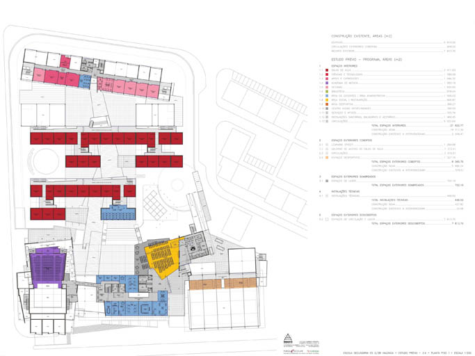 Vialonga 2/3B-Highschool II - Antonio Barreiros Ferreira | Tetractys Arquitectos - Designs | Urban Design