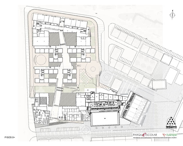 Escola Secundária 2/3B Vialonga I - António Barreiros Ferreira | Tetractys Arquitectos - Projetos | Equipamentos