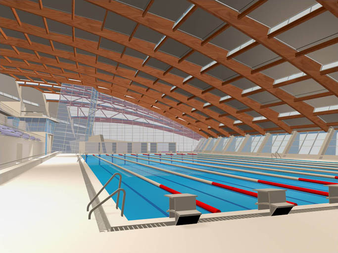 Piscina do Estádio Universitário de Lisboa - António Barreiros Ferreira | Tetractys Arquitectos - Projetos | Equipamentos