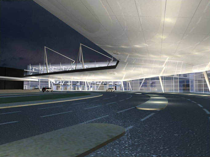 Aeroporto de Lisboa, novo Curb-Side de Partidas - António Barreiros Ferreira | Tetractys Arquitectos - Projetos | Mobilidade