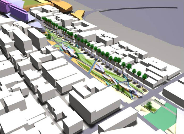 Rebaixamento da Via noatravessamento da cidade de Espinho - António Barreiros Ferreira | Tetractys Arquitectos - Projetos | Projeto Urbano