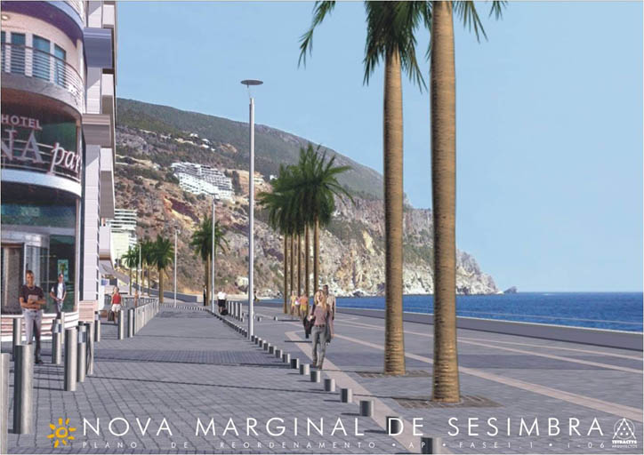 Reordenamento da Marginal de Sesimbra - António Barreiros Ferreira | Tetractys Arquitectos - Projetos | Projeto Urbano